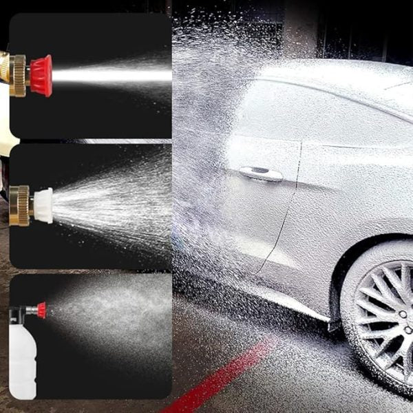 High Pressure Electric Car Washer Gun with 48v Lithium Water Jet Foam, Rechargeable (Complete Kit) - Imported Quality