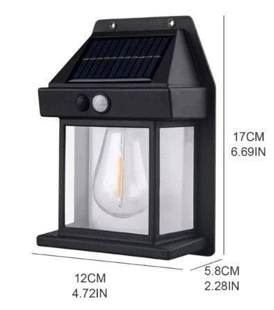 Solar Tungsten Filament Lamp – Outdoor Intelligent Induction Wall Lamp For Courtyard, Garden, Villa Lighting, And Night Light