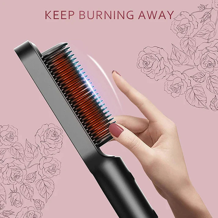 2 in 1 Magic Hair Straightening Brush & Curler