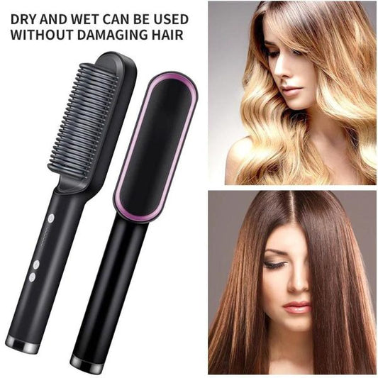 2 in 1 Magic Hair Straightening Brush & Curler