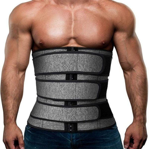 Men’s Workout Waist Trainer Tummy Slimming Body Shaper Trimmer Belt Abdomen Shape-wear